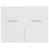Bathroom Furniture Set White Engineered Wood