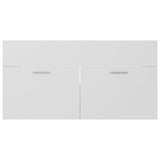 Bathroom Furniture Set White Engineered Wood - Extra Image