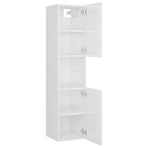 Bathroom Furniture Set White Engineered Wood