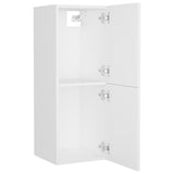 Bathroom Furniture Set White Engineered Wood - Low Angle