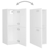 Bathroom Furniture Set White Engineered Wood - Extra Image