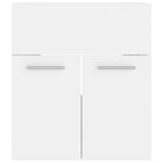 Bathroom Furniture Set White Engineered Wood