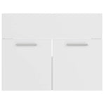 Bathroom Furniture Set White Engineered Wood
