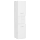 Bathroom Furniture Set White Engineered Wood - Top-Down View
