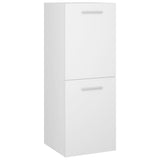 Bathroom Furniture Set White Engineered Wood - Close-Up Angle