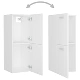 Bathroom Furniture Set White Engineered Wood - Extra Image