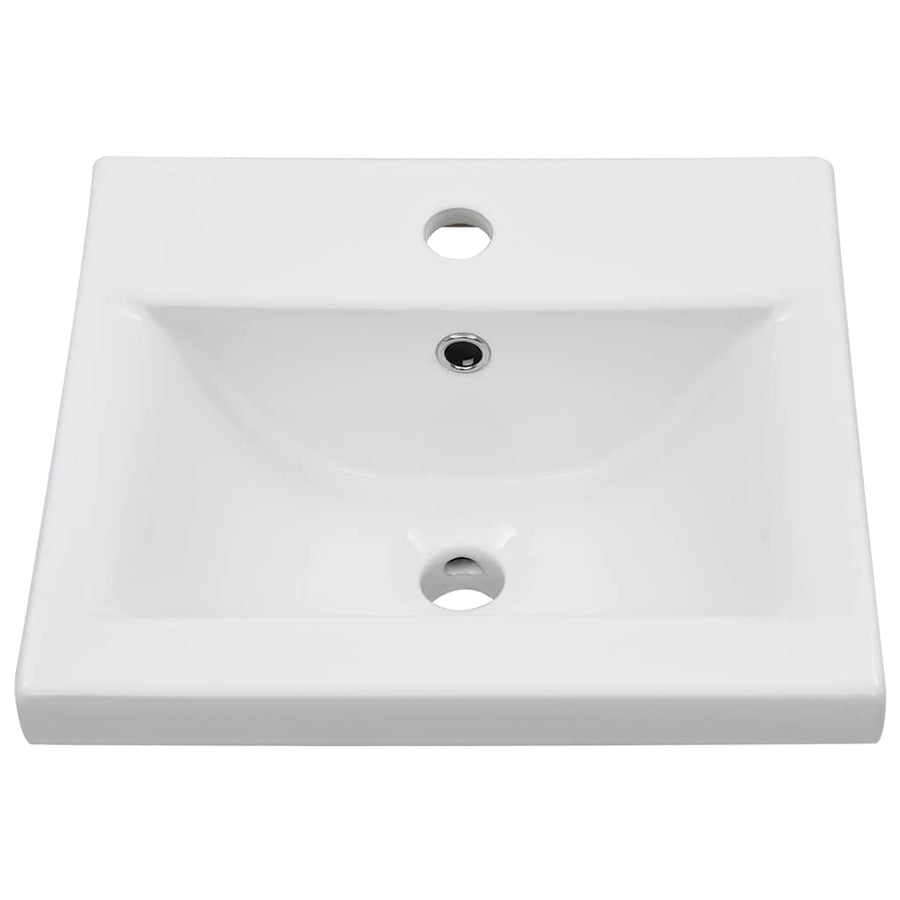 Bathroom Furniture Set White Engineered Wood