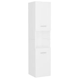 Bathroom Furniture Set White Engineered Wood - Top-Down View