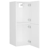 Bathroom Furniture Set White Engineered Wood - Low Angle
