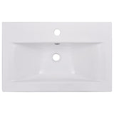 Bathroom Furniture Set White Engineered Wood