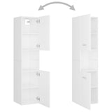 Bathroom Furniture Set White Engineered Wood