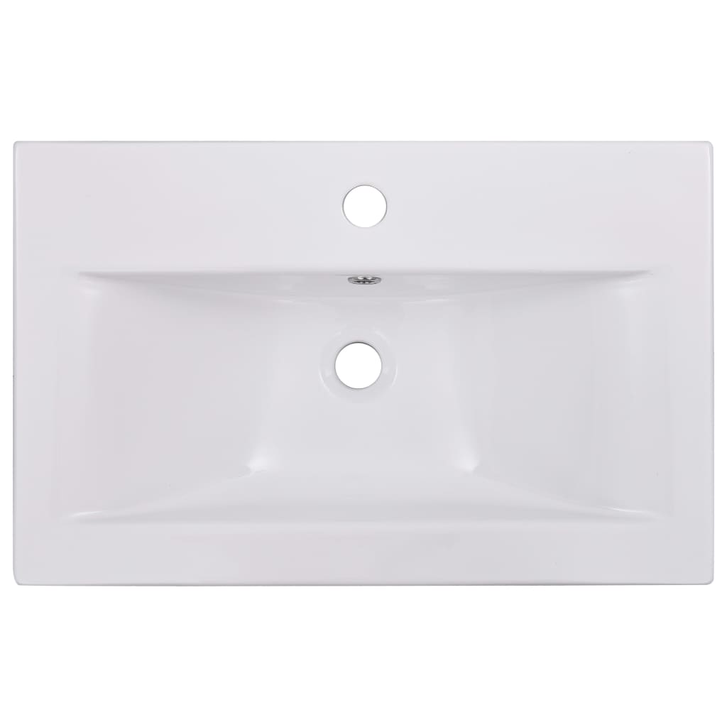 Bathroom Furniture Set White Engineered Wood