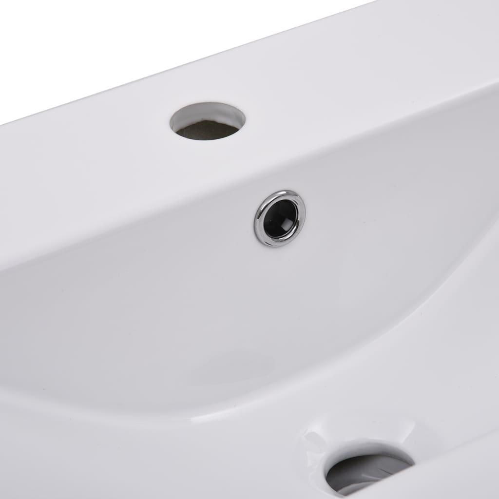 Bathroom Furniture Set White Engineered Wood