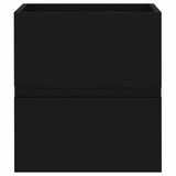 Sink Cabinet with Built-in Basin Black Engineered Wood