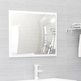 Bathroom Furniture Set White Engineered Wood - Rear View