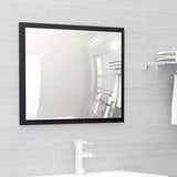 Bathroom Furniture Set Black Engineered Wood - Rear View