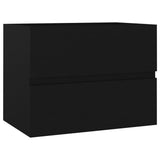 Bathroom Furniture Set Black Engineered Wood - Extra Image
