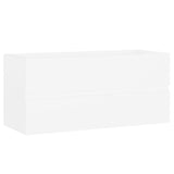 Bathroom Furniture Set White Engineered Wood - Extra Image