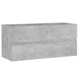 Bathroom Furniture Set Concrete Grey Engineered Wood - Extra Image