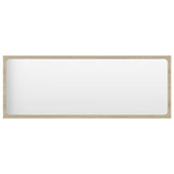 Bathroom Furniture Set White and Sonoma Oak Engineered Wood - Low Angle