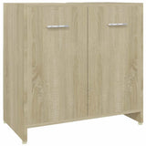 4 Piece Bathroom Furniture Set Sonoma Oak - Top-Down View