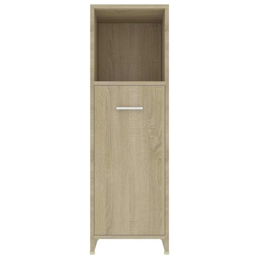 4 Piece Bathroom Furniture Set Sonoma Oak