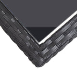 3 Piece Garden Dining Set Black - Extra Image