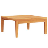 Garden Table 64x64x29 cm Solid Acacia Wood - Front View