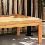 Garden Table 64x64x29 cm Solid Acacia Wood - Side View