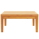 Garden Table 64x64x29 cm Solid Acacia Wood - Top-Down View