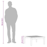 Garden Table 64x64x29 cm Solid Acacia Wood - Extra Image