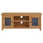 TV Cabinet 110x35x44 cm Solid Oak Wood