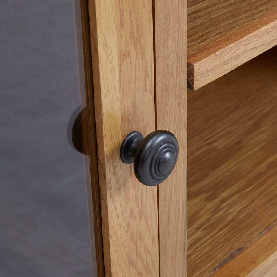 TV Cabinet 110x35x44 cm Solid Oak Wood