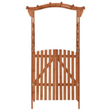 Pergola with Gate 116x40x204 cm Solid Firwood