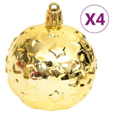 70 Piece Christmas Bauble Set Gold and Red - Rear View