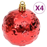 70 Piece Christmas Bauble Set Gold and Red - Close-Up Angle