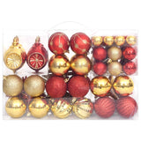 108 Piece Christmas Bauble Set Gold and Red - Side View
