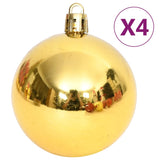 108 Piece Christmas Bauble Set Gold and Red - Top-Down View
