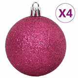 108 Piece Christmas Bauble Set White and Pink - Extra Image