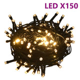 60 Piece Christmas Ball Set with Peak and 150 LEDs Rose Gold