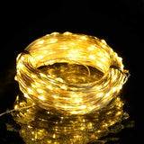 LED String with 150 LEDs Warm White 15 m - Front View
