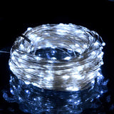 LED String with 150 LEDs Cold White 15 m - Front View