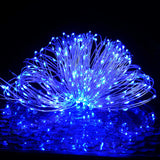 LED String with 300 LEDs Blue 30 m - Side View