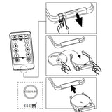 LED String with 150 LEDs Multicolour 15 m - Top-Down View