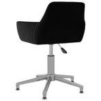 Swivel Dining Chair Black Velvet