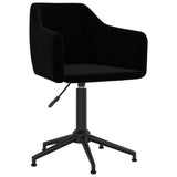 Swivel Dining Chair Black Velvet