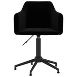 Swivel Dining Chair Black Velvet