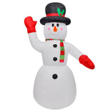 Christmas Inflatable Snowman 240 cm - Front View
