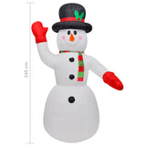Christmas Inflatable Snowman 240 cm - Top-Down View