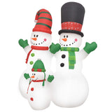 Christmas Inflatable Snowmen Family LED IP44 240 cm